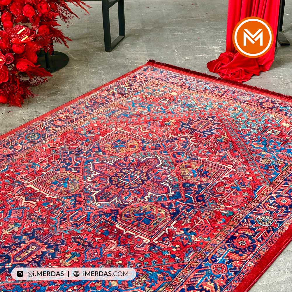 فرش کهنه نما کد N00213 زمینه تمام رنگ